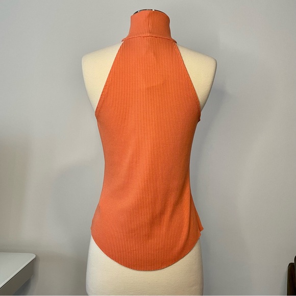 The Range Coral Alloy Sleeveless Rib Top - Picture 4 of 8